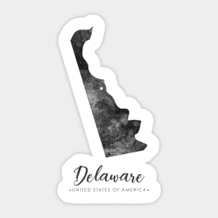 Delaware state map Sticker